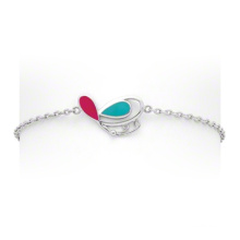 Multi Color 925 Silver Bracelet&Bangle Butterfly Jewelry Low MOQ (KT3505)